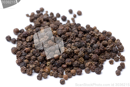 Image of Black Peppercorns isolated