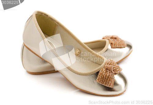 Image of Fashionable youth ballet shoes.