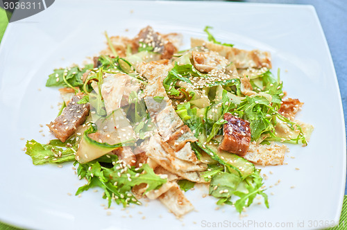 Image of Salad with smoked eel