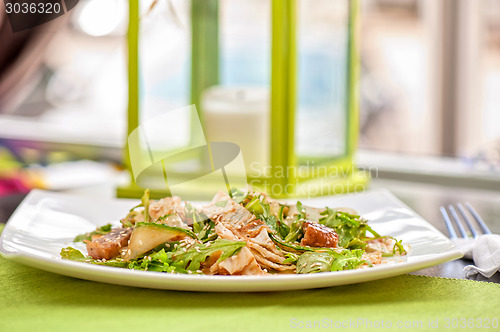 Image of Salad with smoked eel