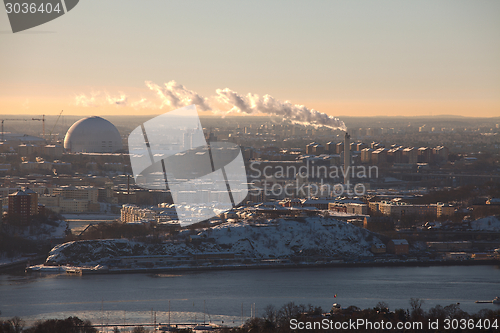 Image of Stockholm winter view