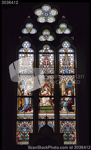 Image of Stained-glass window in Saint Peter and Paul Cathedral, Prague