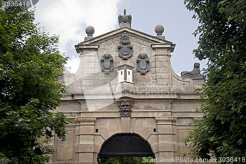 Image of Gate in Vysehrad, Prague, Czech Republic