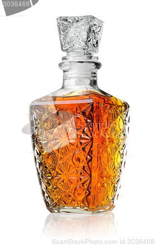 Image of Crystal decanter with cognac