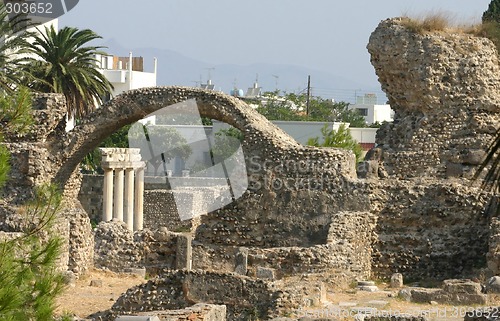 Image of Ancient city excavation on island Kos, Greece