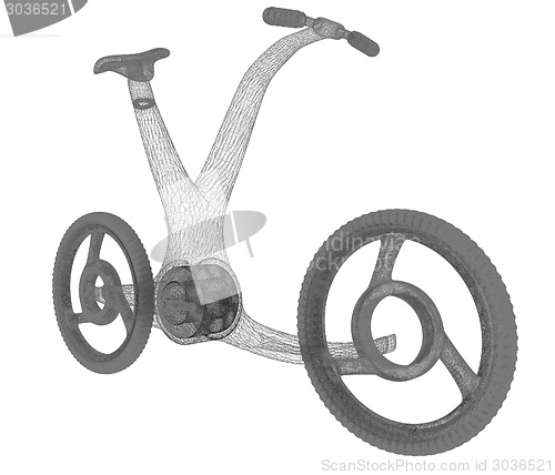 Image of 3d modern bike concept