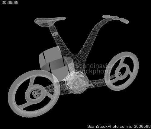 Image of 3d modern bike concept