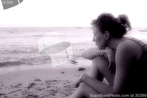 Image of woman on the beach