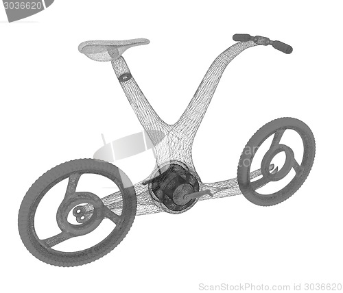 Image of 3d modern bike concept