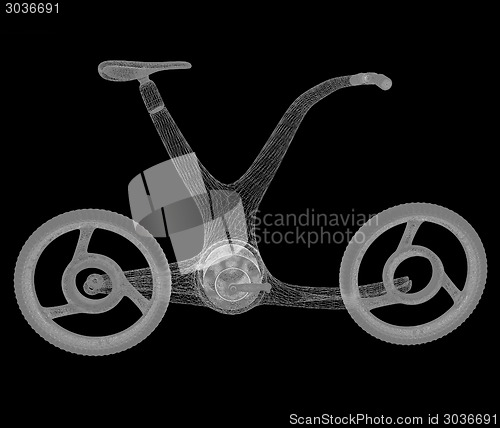 Image of 3d modern bike concept