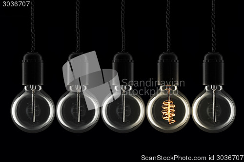 Image of Lightbulbs the odd one out