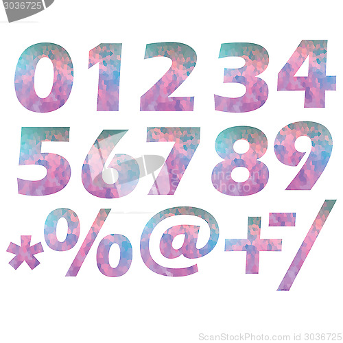 Image of set of numbers
