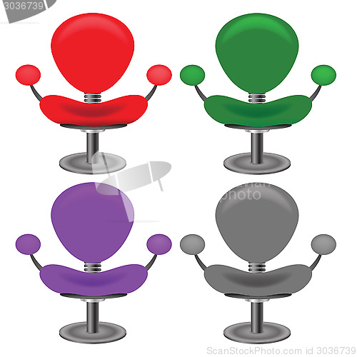 Image of set of modern chairs