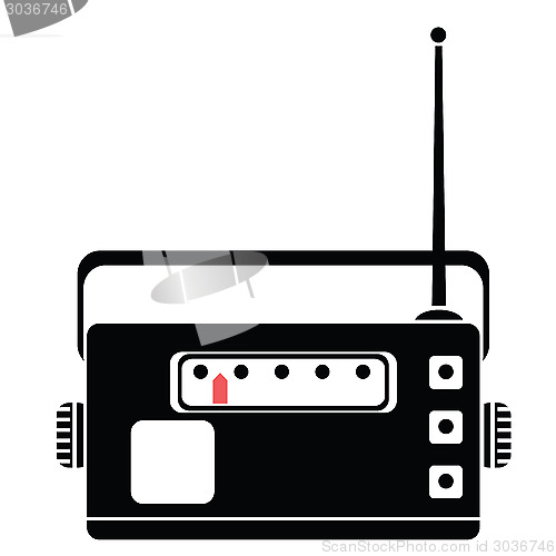 Image of radio silhouette