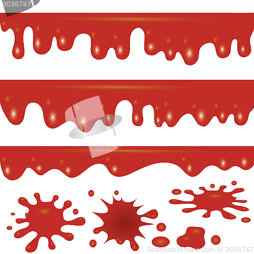 Image of flowind blood background