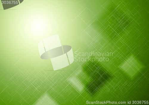 Image of Bright green technical squares background