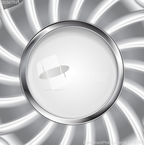 Image of Metallic silver logo background