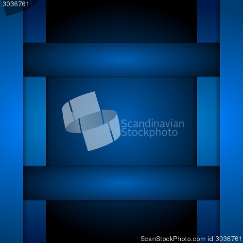 Image of Dark blue corporate tech art