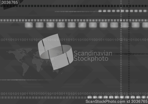 Image of Dark abstract hi-tech background