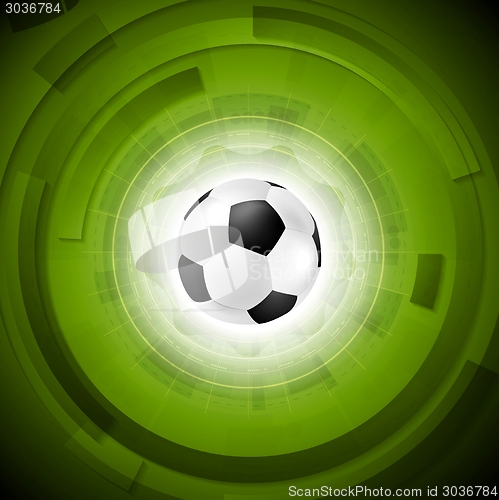Image of Sport tech football background