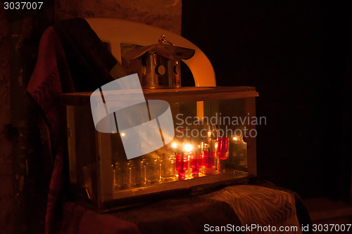 Image of Chanuka lights in Jerusalem