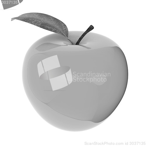 Image of Green apple, isolated on white background 