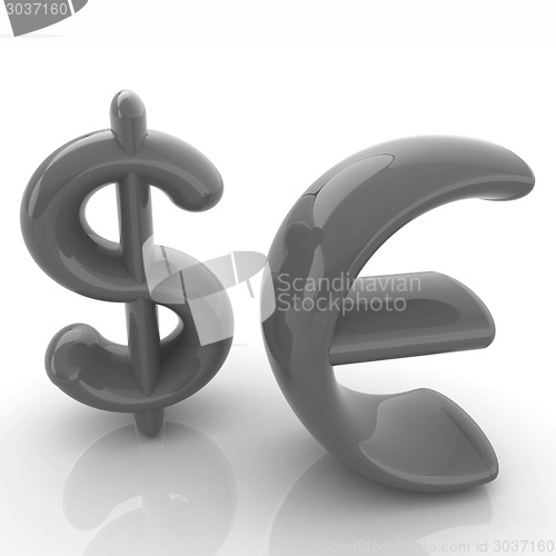 Image of Euro and dollar sign