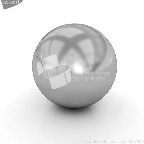 Image of Gold Ball 3d render 