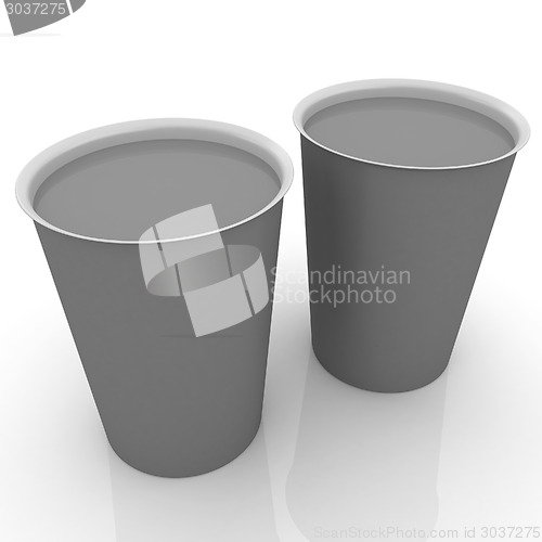 Image of Hot drink in fast-food cap