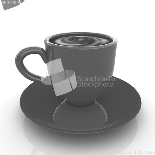 Image of Mug of coffee with milk