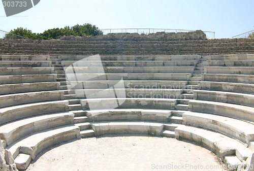 Image of Greek odeon on island Kos, Greece