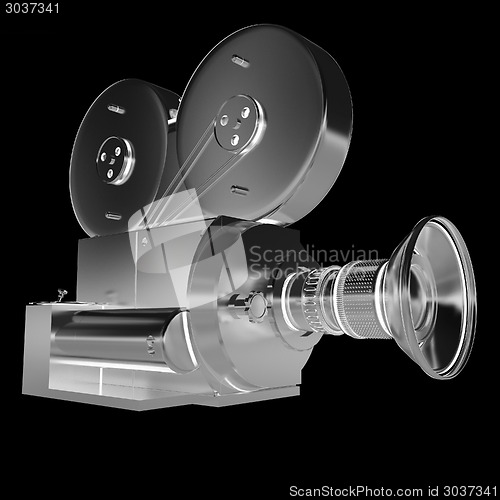 Image of Old camera. 3d render