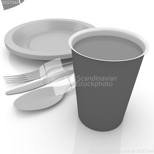 Image of Fast-food disposable tableware