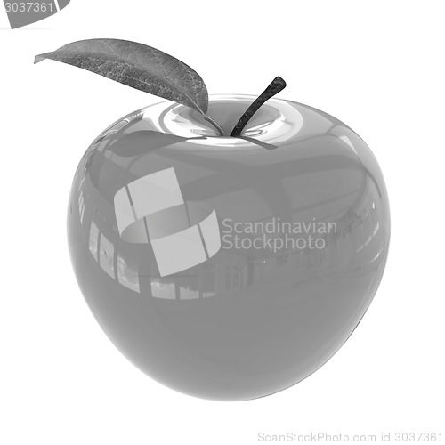 Image of Green apple, isolated on white background 