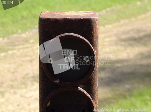 Image of End of Trail Signpost