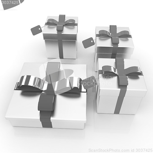 Image of Gifts with ribbon