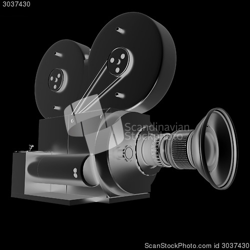 Image of Old camera. 3d render