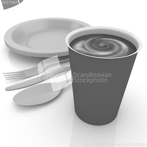 Image of Fast-food disposable tableware