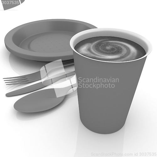 Image of Fast-food disposable tableware