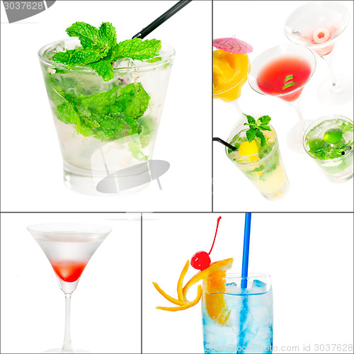 Image of cocktails collage