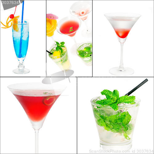 Image of cocktails collage