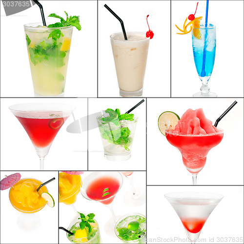 Image of cocktails collage