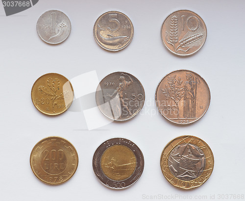 Image of Italian lira coin