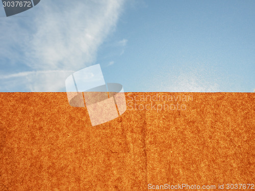 Image of Fence and sky