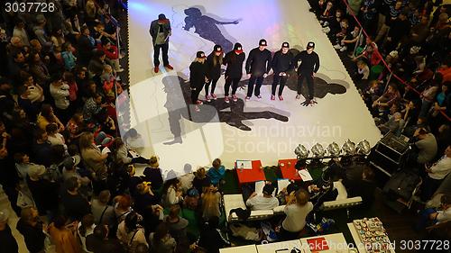 Image of Children participating in "Dancing tournament" 