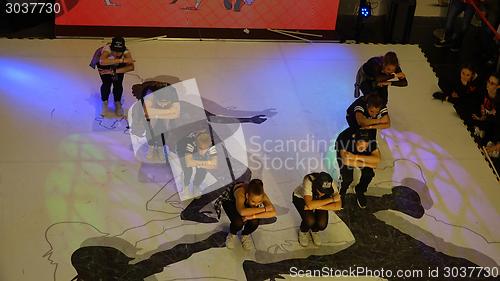 Image of Children participating in "Dancing tournament" 