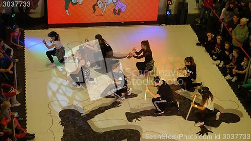 Image of Children participating in "Dancing tournament" 