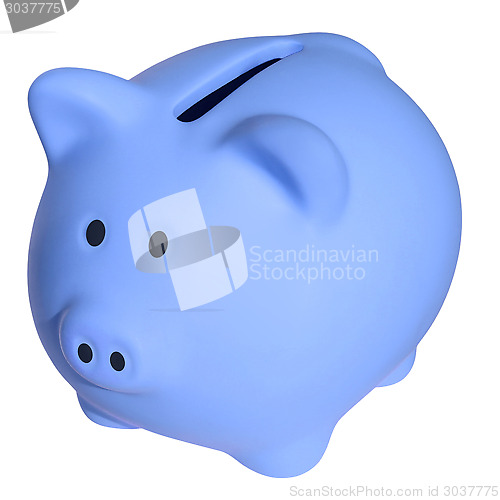 Image of Blue a piggy bank