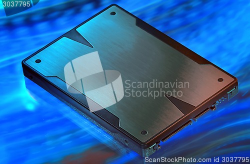 Image of speed solid state drive storage