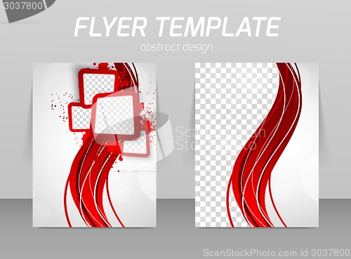 Image of Abstract flyer template design